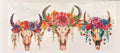 Colorful bull skull cup wrap
