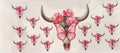 pink bow bull skull wrap