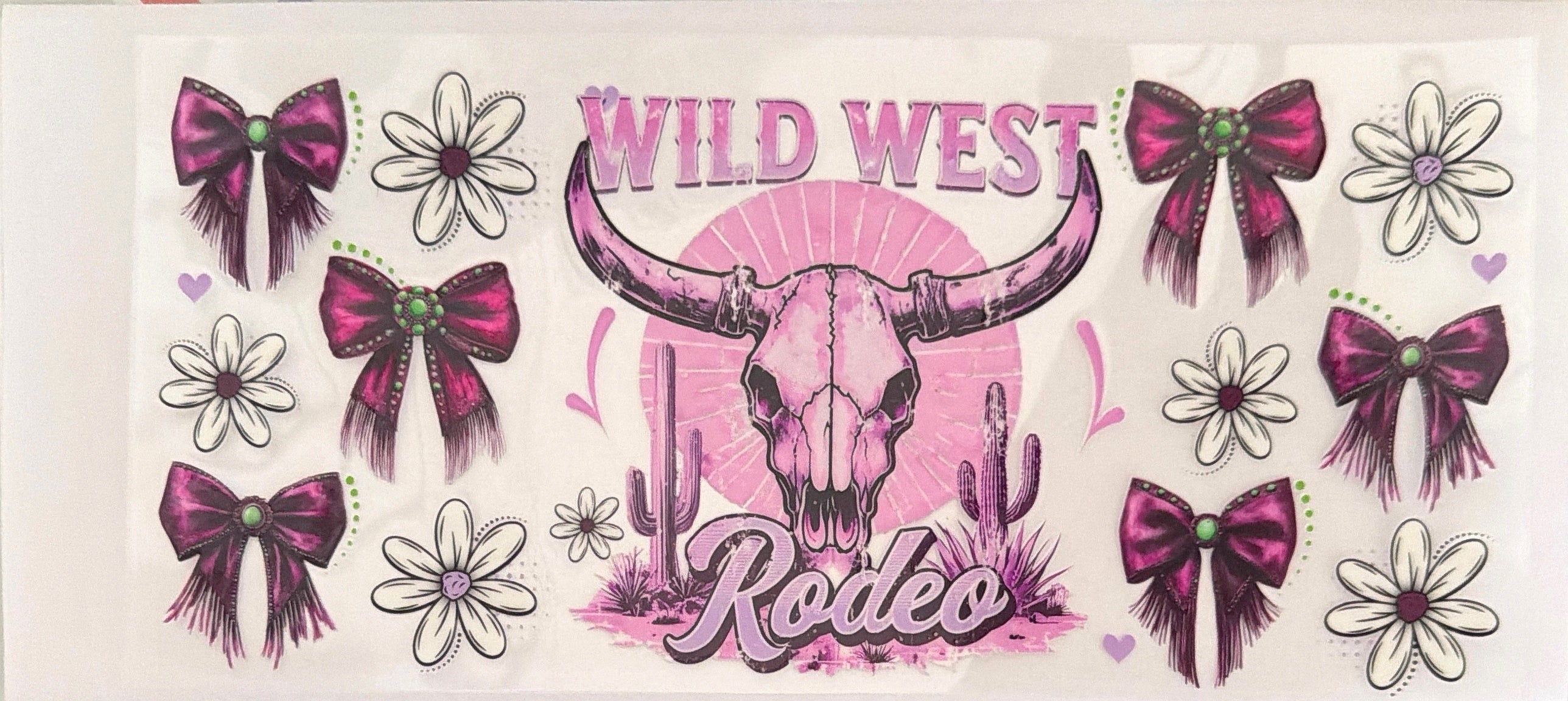 Pink Wild West Rodeo Cup wrap