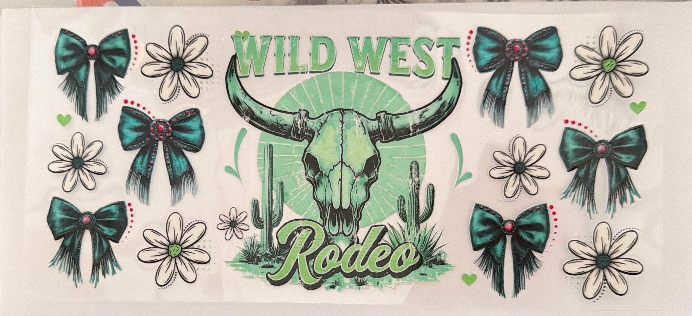 Wild west cup wrap green