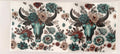 bulls and flowers cup wrap